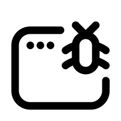 Internet Bug Line UI Icon
