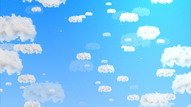 Clouds Flying Zoom Loop 4k 1:1 16:9 9:16 Background