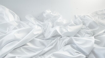 Obraz premium White Bedding Sheets And Pillow Background