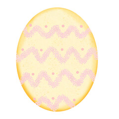 Gelbe Ostereier mit muster, Ostern Hase Wasser Farben,illustration