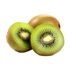 Fototapeta premium Kiwi fruit, transparent background