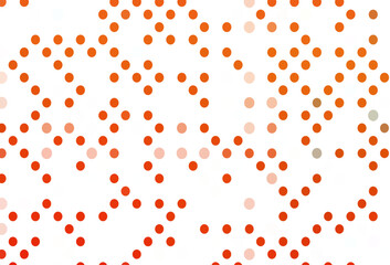 Light Orange vector pattern with spheres.