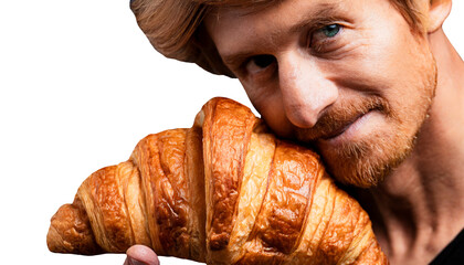 Giant Pastry Pleasure: Adults Dive into National Croissant Day's Crescents