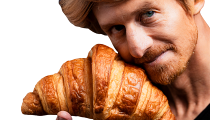 Giant Pastry Pleasure: Adults Dive into National Croissant Day's Crescents