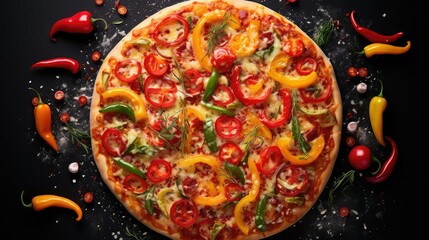 sauce pepper pizza food illustration toppings delivery, slice spicy, garlic mushroom sauce pepper pizza food