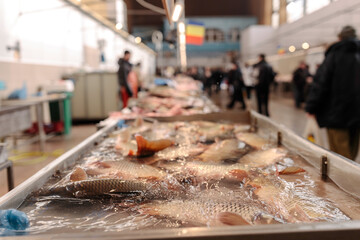 A Bountiful Display of Fresh Fish at Obor Fisher Market