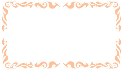 Abstract background illustration with peach fuzz pantone colour frame. Perfect for wallpaper, background, poster, banner, book cover 