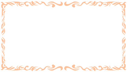 Abstract background illustration with peach fuzz pantone colour frame. Perfect for wallpaper, background, poster, banner, book cover 