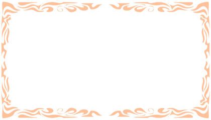 Abstract background illustration with peach fuzz pantone colour frame. Perfect for wallpaper, background, poster, banner, book cover 