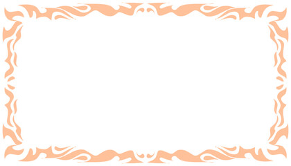 Abstract background illustration with peach fuzz pantone colour frame. Perfect for wallpaper, background, poster, banner, book cover 