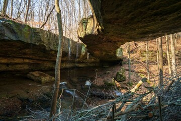 Rockbridge State Nature Preserve in Hocking County, Ohio, United States