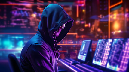 cybersecurity vulnerability Log4J and hacker,coding,malware concept. generative AI.