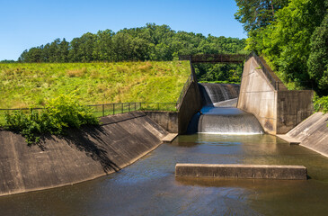 Fototapeta premium The Lake Vesuvius Recreation Area at Wayne National Forest in Ohio
