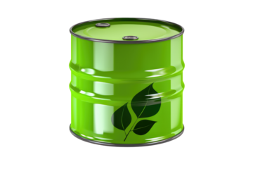 Green fuel Eco Sustainability oil barrel