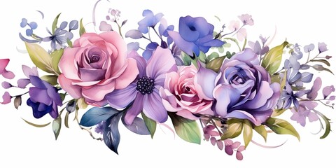 Floral background, generative Ai
