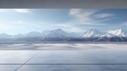 A natural landscape full of coolness, Generative AI