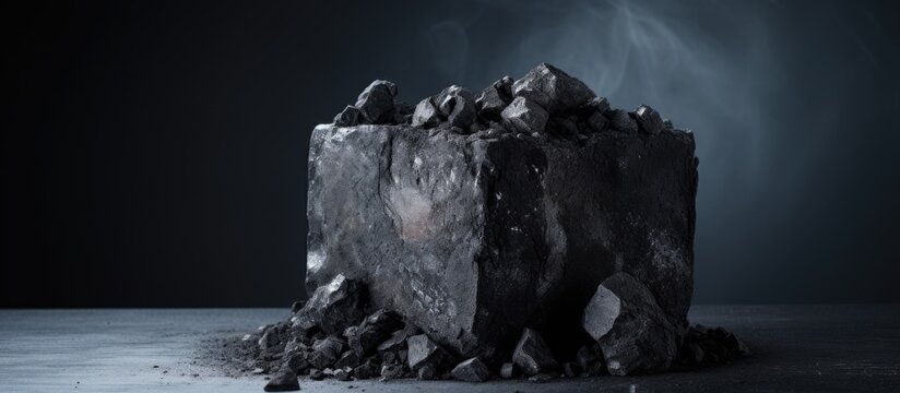 Black coal cube