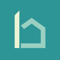 Initial Letter B Real Estate Logo