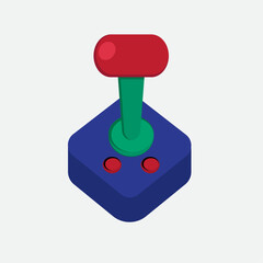 Illustration vector design of joystick for arcade machine 