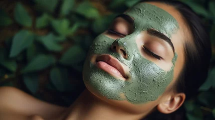 Foto op Canvas Revitalize and Rejuvenate with an Organic Facial Mask Treatment at a Serene Day Spa Salon © Inna