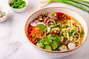 Korean Cold Noodle Soup