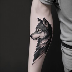 Wolf Idea tattoos minimal