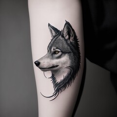 Wolf Idea tattoos minimal