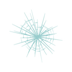 Obraz premium set of broken glass vector elements glass