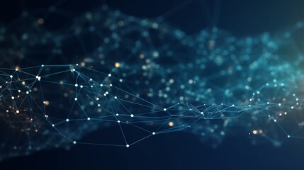 Obraz premium Abstract Minimalistic Technology Network: Big Data Connectivity and Software Development Concept – Futuristic Wallpaper Design