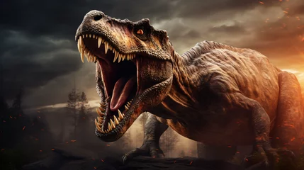 Poster Im Rahmen T rex roar © Riya