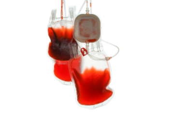 PNG,A package with donor blood, isolated on white background