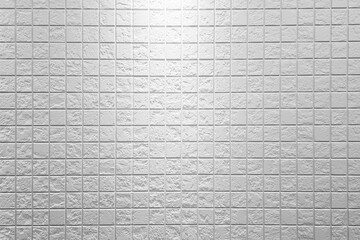 Tiles Wall Texture Background with Spotlight from the Top.