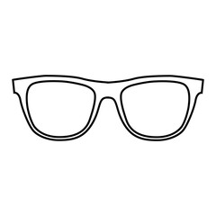 Fototapeta premium Glasses icon vector. Sunglasses illustration sign. blindness symbol or logo.