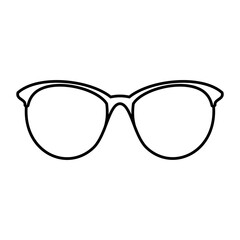 Glasses icon vector. Sunglasses illustration sign. blindness symbol or logo.