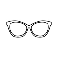 Fototapeta premium Glasses icon vector. Sunglasses illustration sign. blindness symbol or logo.