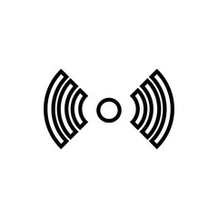 Signal icon vector. wifi illustration sign. antenna and satellite signal symbols. Wireless technologys.