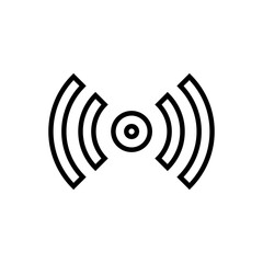 Signal icon vector. wifi illustration sign. antenna and satellite signal symbols. Wireless technologys.