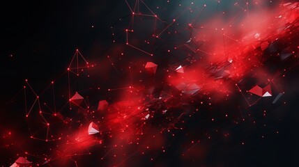 Vibrant Red Futuristic Tech Backdrop with Organic Motion - High-Tech Abstract Background for Creative Designs