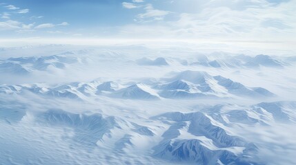 permafrost arctic tundra landscape illustration snow ice, polar barren, wilderness glaciers permafrost arctic tundra landscape - obrazy, fototapety, plakaty