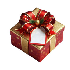red gift box isolated