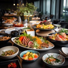 Obraz premium Food at the restaurant