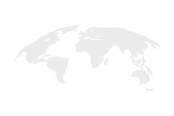Naklejka premium digital dotted world map vector background design illustration