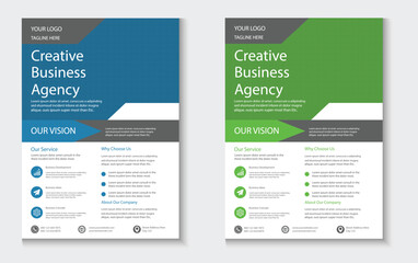 Corporate business multipurpose flyer design template