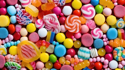 Fototapeta na wymiar mouthwatering tasty candy food illustration yummy delectable, luscious flavorful, indulgent tempting mouthwatering tasty candy food
