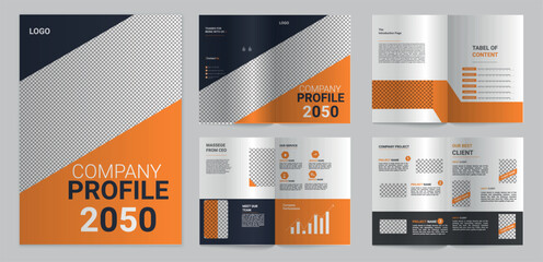 corporate brochure cover page template - obrazy, fototapety, plakaty