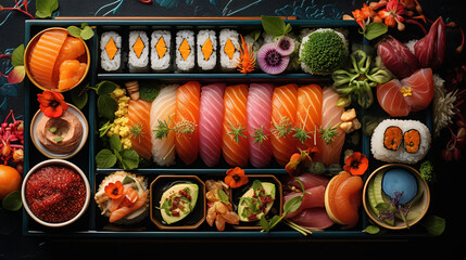 Variety Food in a Bento Box Unveiling the Timeless Artistry of Traditional and Tasty Japanese