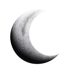 Crescent moon isolated