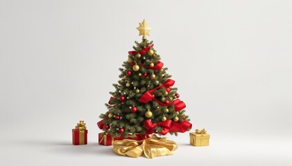 Obraz na płótnie Canvas christmas tree with gifts