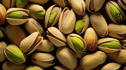 Close up of pistachio nuts - Powered by Adobe