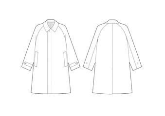 メンズステンカラーコート/ビジネスコート